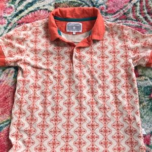 Boys Orange and Cream Polo